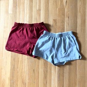 🍷 (2) pairs of SOFFE Cheer Athletic Shorts Size XS